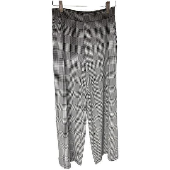 Susan Graver Pants - Susan Graver Women's Printed Liquid Pull-On Culotte Pants Black - Regular
